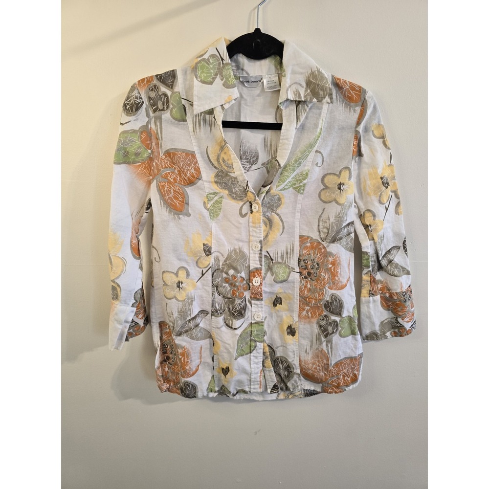 Harve Bernard Linen Blend‎ Shirt Size Small